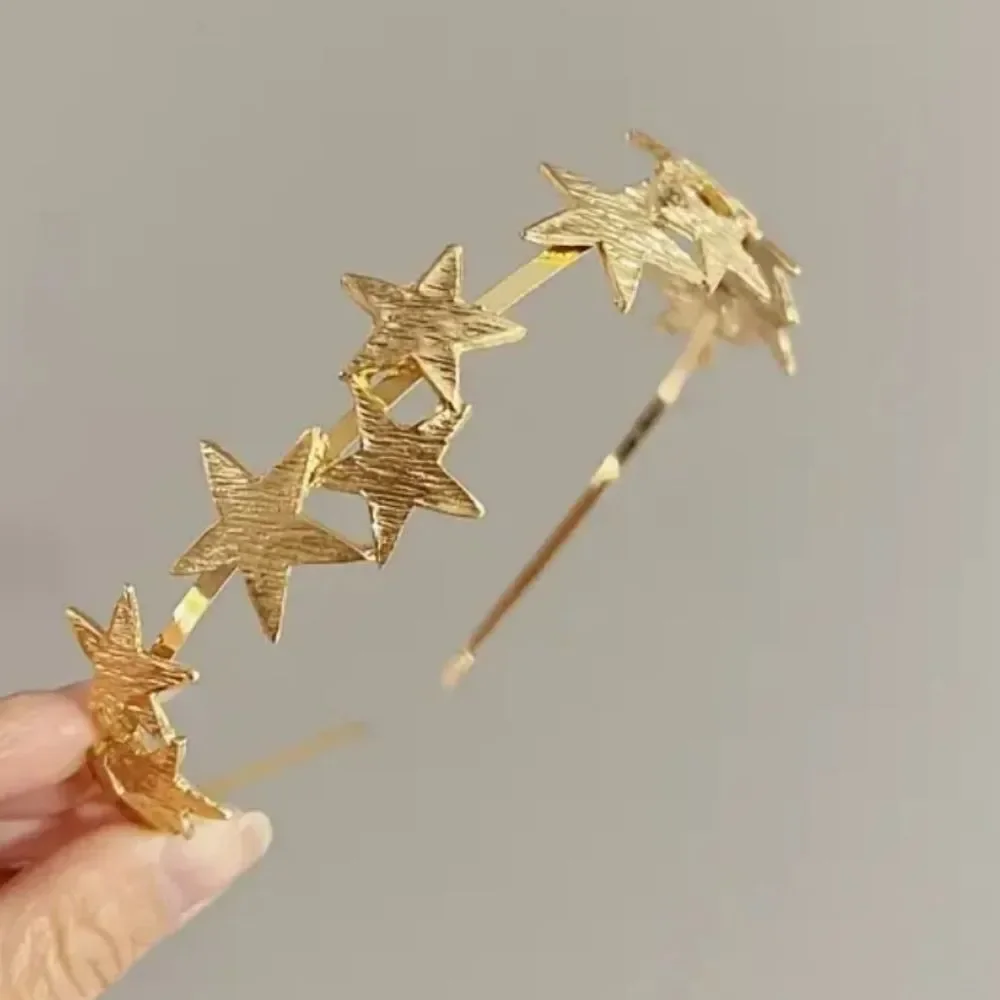 Free People Malaina Stars goldtone metal headband | NWOT